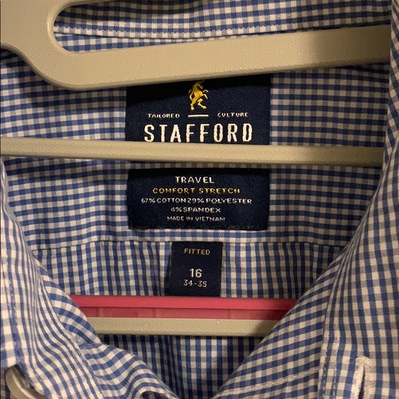 Stafford Button Down - 16, 34/35 - Picture 4 of 5
